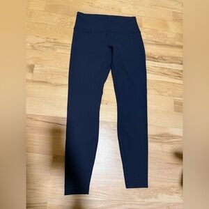 Lululemon 2024 Wunder Train High-Rise Tight Navy Leggings 28" Full Length Sz 10